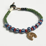 Brass Lucky Horseshoe Beaded Bracelet
