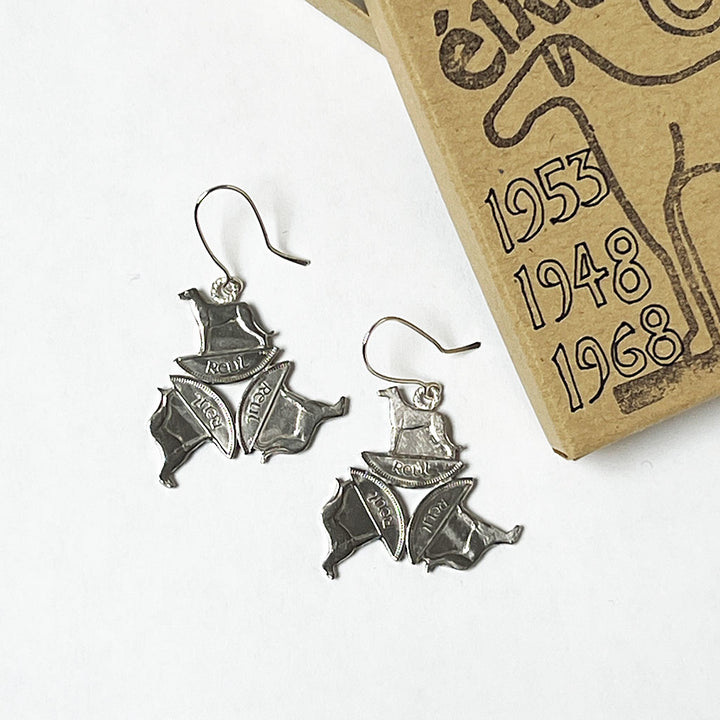 Irish Wolfhound Trio Earrings