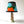 Vintage Table Lamp with Coordinating Custom Hand-Painted Shade