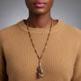 PATCH NYC Treasure Necklace: Charm Cluster with Vintage Watch Fob Seal Stamp