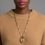PATCH NYC Treasure Necklace: Vintage Brass Padlock
