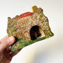 Vintage Garden Cottage with a Red Roof Ceramic Incense Burner