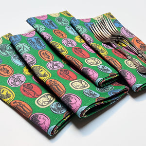 PATCH NYC Intaglio Primo Capri Linen Napkins (Set of 4)