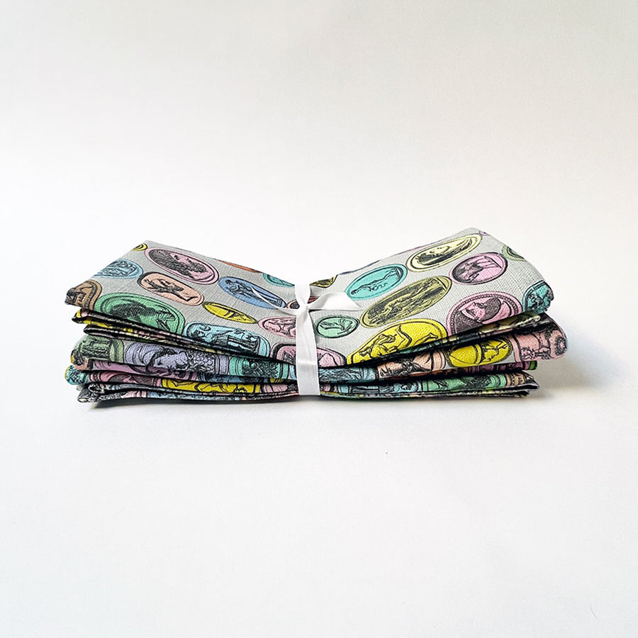 PATCH NYC Intaglio Primo Macaron Linen Napkins (Set of 4)