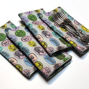 PATCH NYC Intaglio Primo Macaron Linen Napkins (Set of 4)