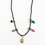 Collage Necklace: Black with Cat (J2614)