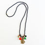 Collage Necklace: Navy Blue with Tall Ship (J2620)