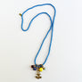 Collage Necklace: Cornflower Blue with Rustic Anchor (J2621)