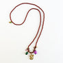 Collage Necklace: Rust with Squirrel (J266)