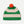 Jo Gordon Grass Green and Oatmeal Stripe Pom Pom Lambswool Hat