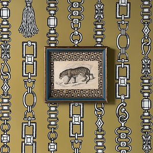 Felis Onca (The Jaguar)- Original Hand-Colored Engraving in Vintage Frame