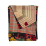 Vintage Kantha Reversible Cotton Throw Blanket (D1)