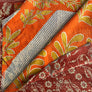 Vintage Kantha Reversible Cotton Throw Blanket (B1)