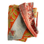 Vintage Kantha Reversible Cotton Throw Blanket (B1)