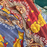 Vintage Kantha Reversible Cotton Throw Blanket (D1)