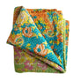 Vintage Kantha Reversible Cotton Throw Blanket (B2)