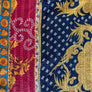 Vintage Kantha Reversible Cotton Throw Blanket (C3)