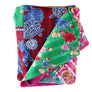 Vintage Kantha Reversible Cotton Throw Blanket (C6)