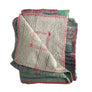 Vintage Kantha Reversible Cotton Throw Blanket (B6)