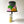 Vintage Table Lamp with Coordinating Custom Hand-Painted Shade
