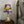 Vintage Table Lamp with Coordinating Custom Hand-Painted Shade