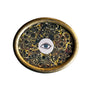 Don Carney Blue Left Eye - Art Print with Marble Border in Vintage Oval Frame