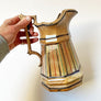 Vintage Ironstone Large Striped Pitcher