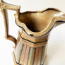 Vintage Ironstone Large Striped Pitcher