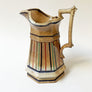 Vintage Ironstone Large Striped Pitcher