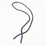 Lariat Hand-Beaded Necklace (Black)