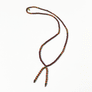 Lariat Hand-Beaded Necklace (Brown)