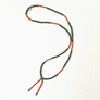 Lariat Hand-Beaded Necklace (Olive)