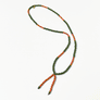 Lariat Hand-Beaded Necklace (Olive)