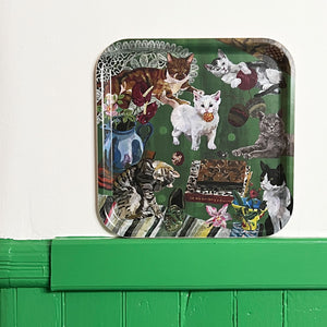 Nathalie Lete The Cats (Les Chats) Square Tray