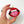 Mouth with Glitter Tongue Glass Ornament