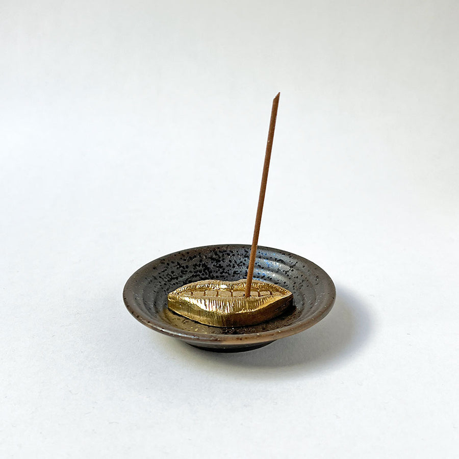 PATCH NYC Smiling Lips Solid Brass Incense Burner
