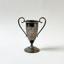 Vintage Small Silver Plated Metal Loving Cup Trophy
