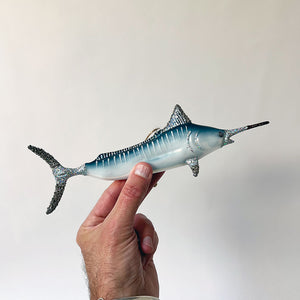 Marlin Glass Ornament