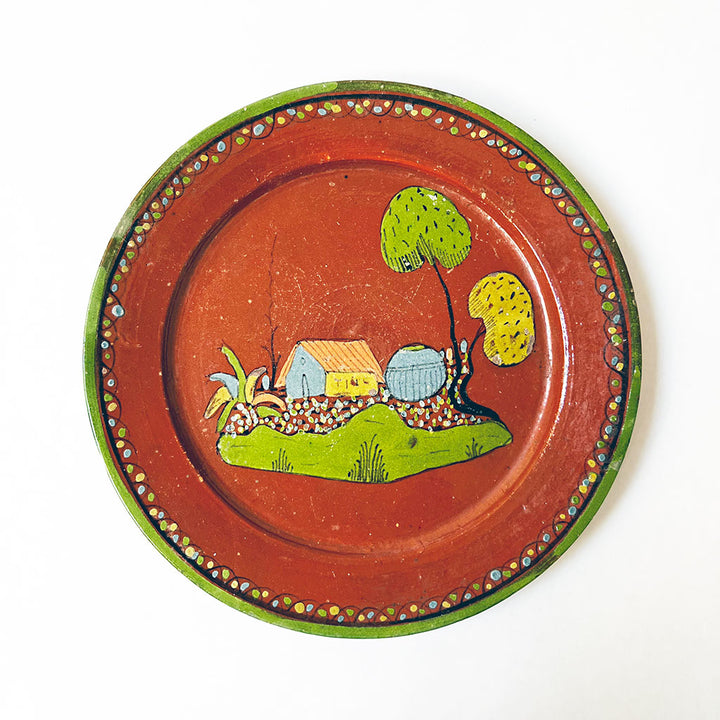 Vintage Ceramic Decorative Plate Made in Mexico