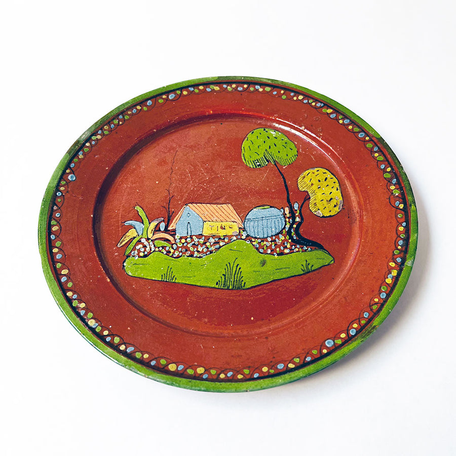 Vintage Ceramic Decorative Plate Made in Mexico