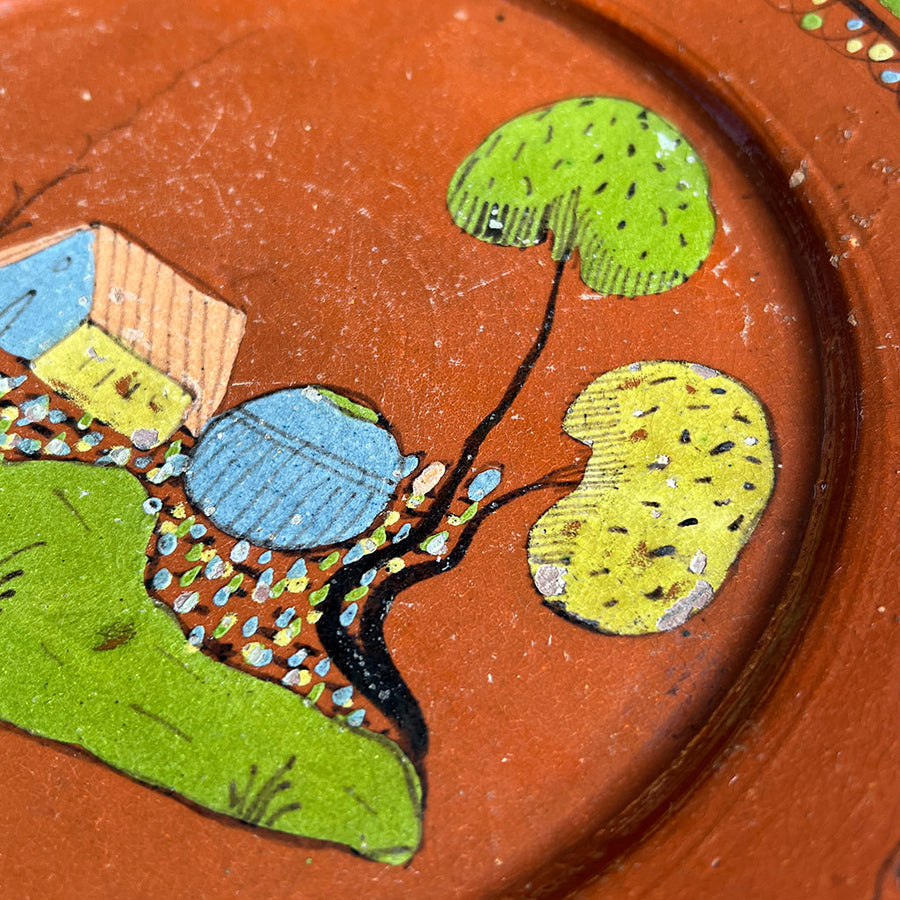 Vintage Ceramic Decorative Plate Made in Mexico