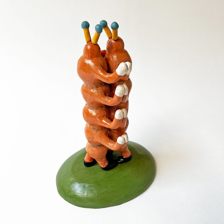 Ken Goldstrom: Dancing Multipedes, Ceramic Sculpture