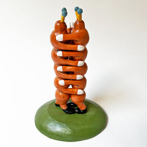 Ken Goldstrom: Dancing Multipedes, Ceramic Sculpture