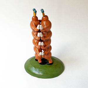 Ken Goldstrom: Dancing Multipedes, Ceramic Sculpture