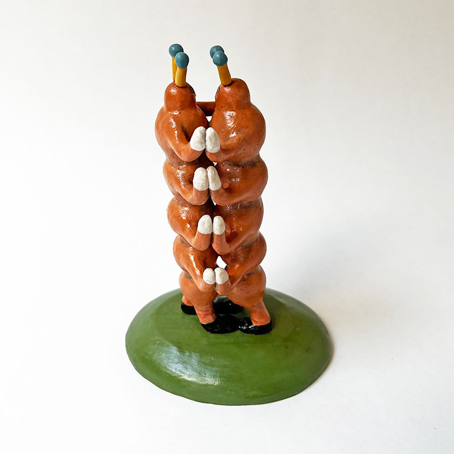 Ken Goldstrom: Dancing Multipedes, Ceramic Sculpture