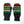 Multi Color Zig Zag Mittens Dark 100% Wool