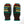 Multi Color Zig Zag Mittens Dark 100% Wool
