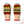 Multi Color Zig Zag Mittens Light 100% Wool