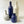 Bevel Top Ceramic Vase Deep Blue