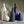 Tall Bottle Ceramic Vase Deep Blue